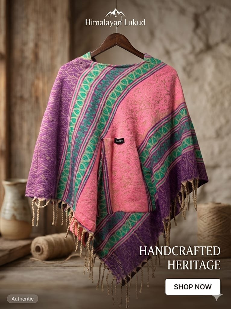 Himalayan Handwoven Poncho